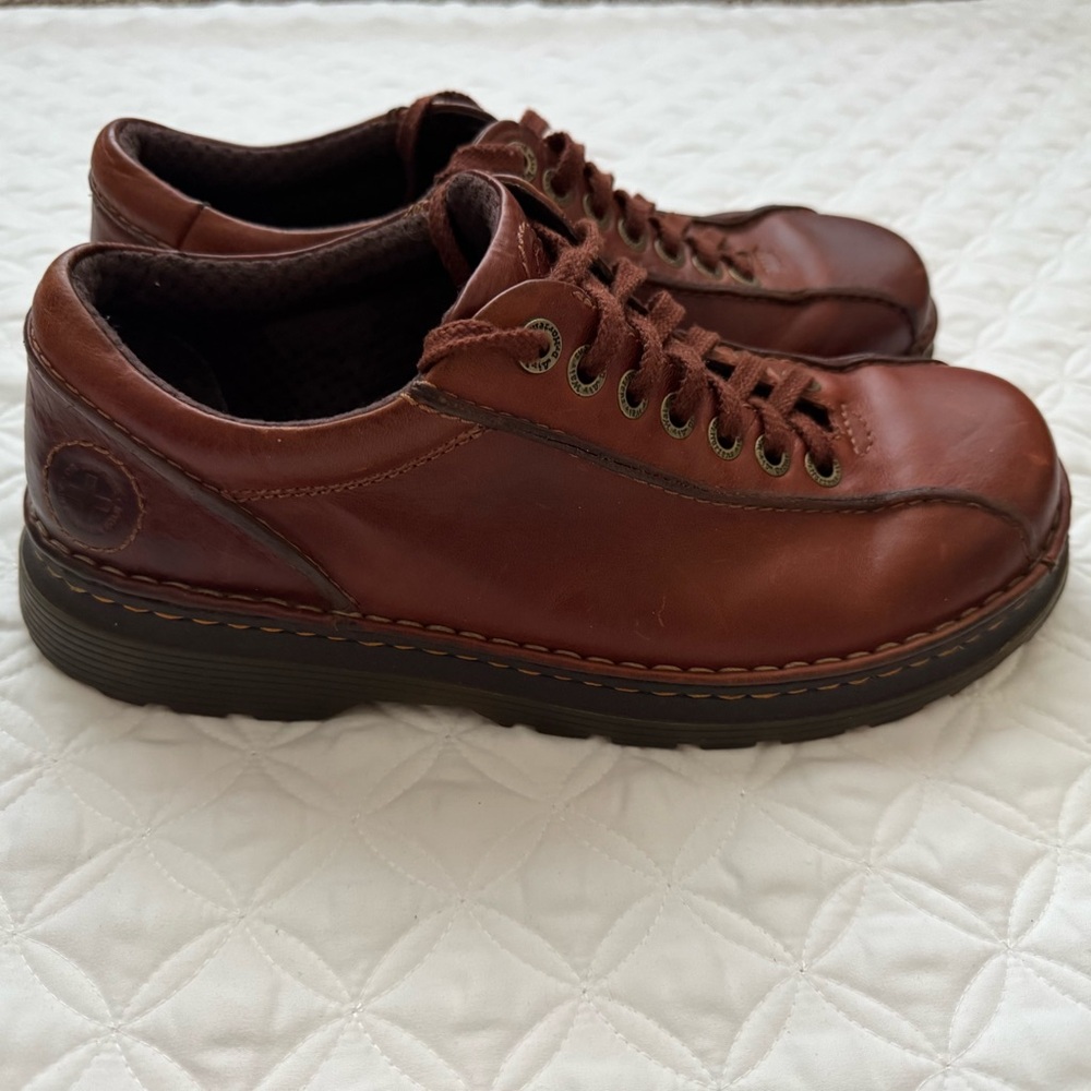 Dr. Martens Perry Oxford Lace Up Brown Leather Shoes Y2K Size 10 Men / 11 Women - Picture 11 of 16